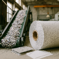 فرآیند تولید مقوای پشت طوسی | مراحل ساخت از بازیافت تا بسته‌بندی صنعتی                                                                            