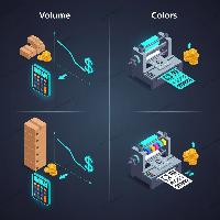 چگونه تعداد رنگ‌ها قیمت چاپ افست را تغییر می‌دهد؟ (تأثیر رنگ پنتون و پوشش جوهر بر هزینه)                                                                       